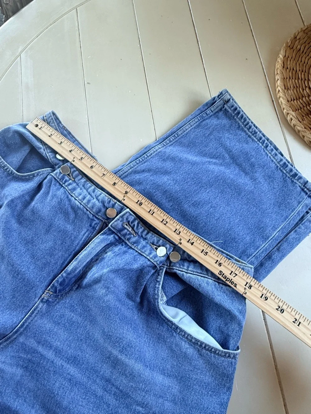 Classic wide Leg Blue Jeans